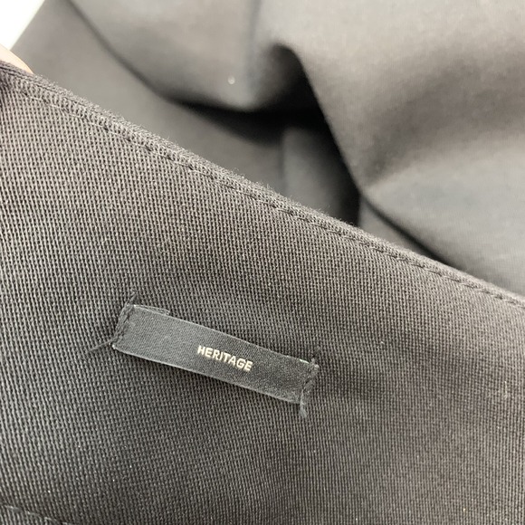 Talbots Heritage  Black Trouser Pants Wool Blend  14P Straight Capsule Classic - Picture 9 of 13